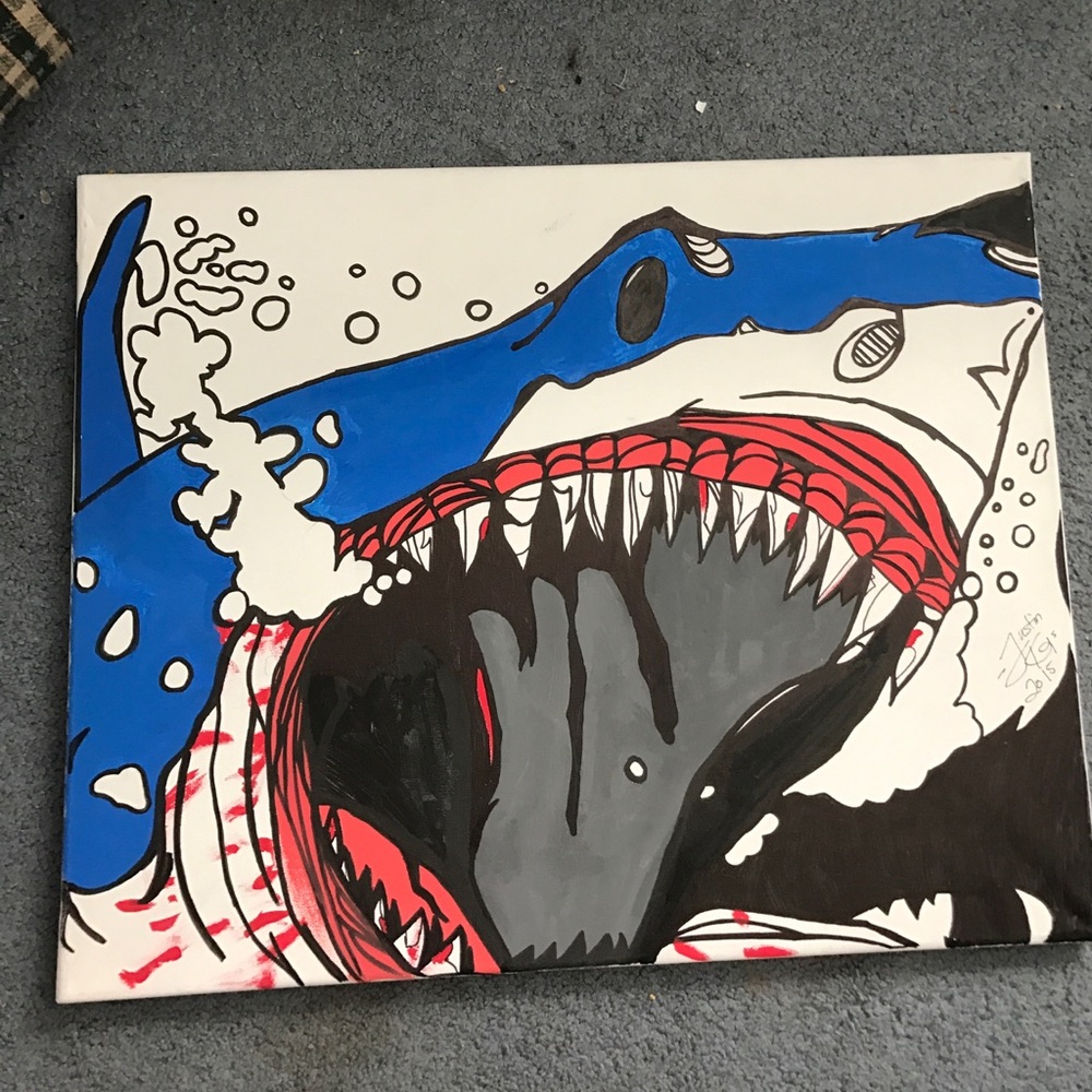 COPY - Original shark painting